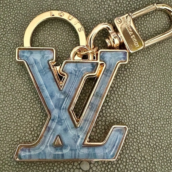 unbranded Accessories - Iconic Blue and Gold Keychain Bag Charm